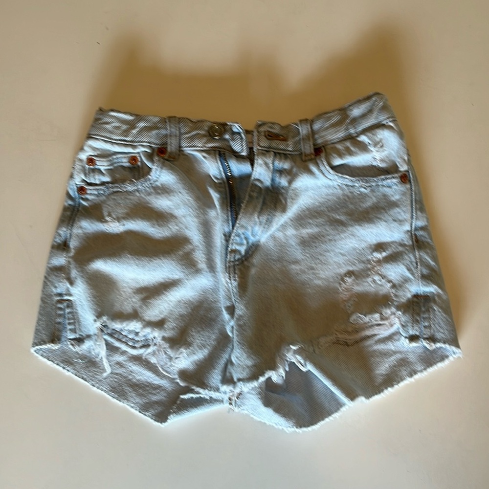 Zara girls denim shorts